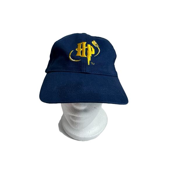 Vintage *NEW* Harry Potter HP Blue Baseball Cap Adjustable 2001 Navy Blue Hat - Picture 1 of 9